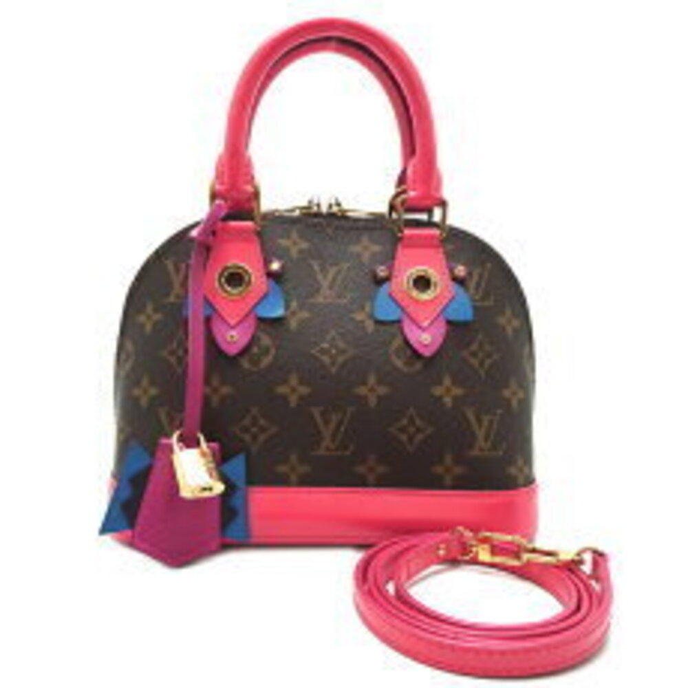 Louis Vuitton Alma Handbag Monogram Totem Flamingo Pink